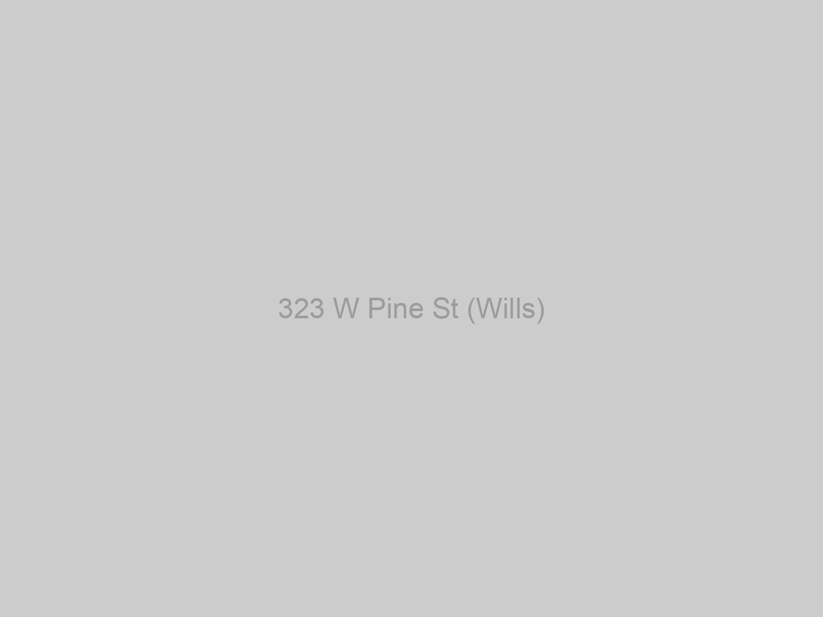 323 W Pine St (Wills)